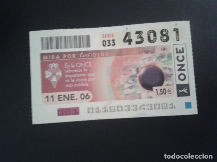 Billets ONCE: CUPON DE LA ONCE. 10/01/2006