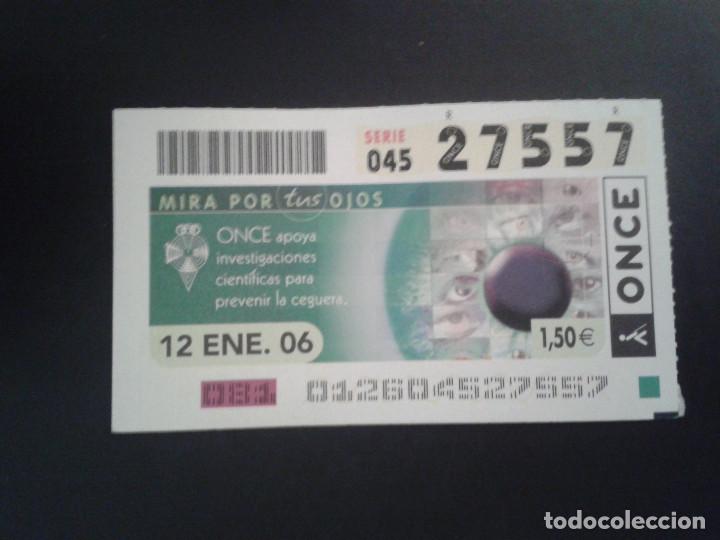 Bilhetes ONCE: CUPON DE LA ONCE. 12/01/2006
