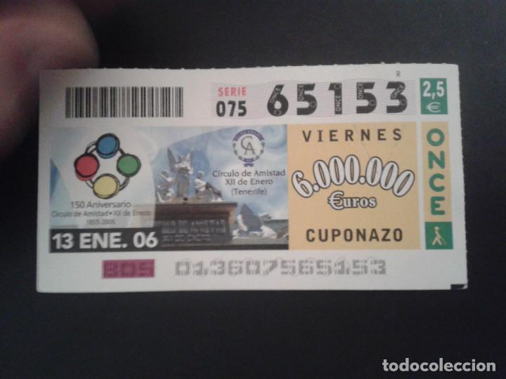 Coupon ONCE: CUPON DE LA ONCE. 13/01/2006