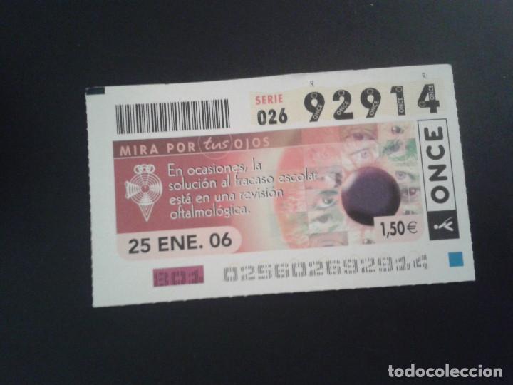Coupon ONCE: CUPON DE LA ONCE. 25/01/2006