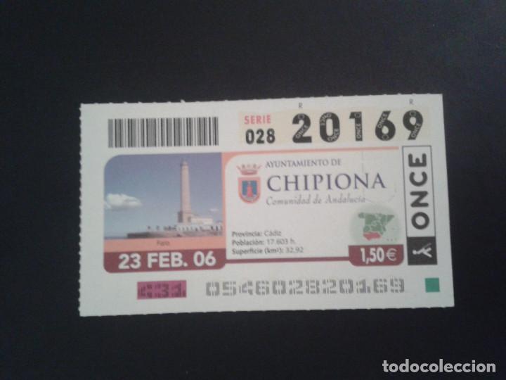 Bilhetes ONCE: CUPON DE LA ONCE. 23/02/2006