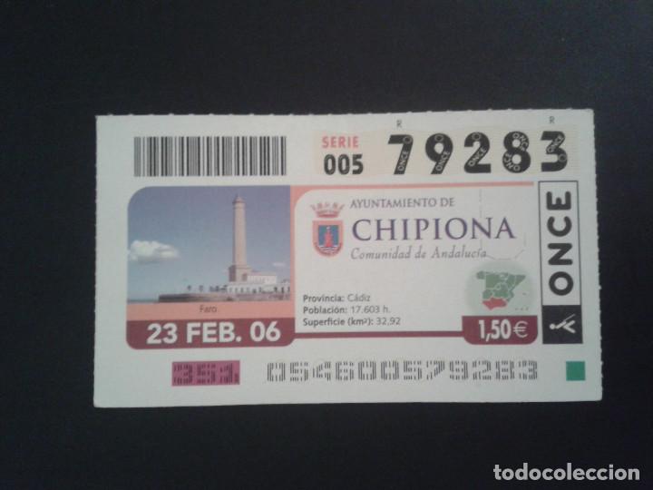 Bilhetes ONCE: CUPON DE LA ONCE. 23/02/2006