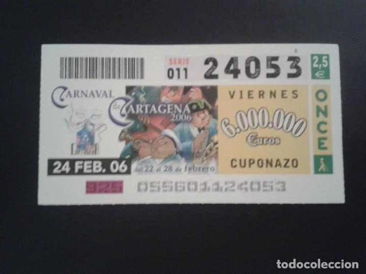 Bilhetes ONCE: CUPON DE LA ONCE. 24/02/2006