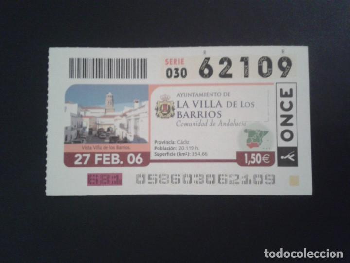 Coupon ONCE: CUPON DE LA ONCE. 27/02/2006