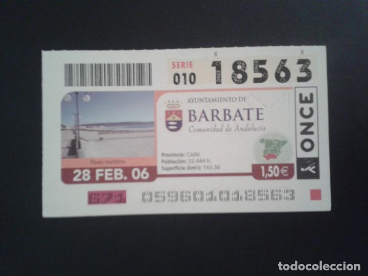 Bilhetes ONCE: CUPON DE LA ONCE. 28/02/2006