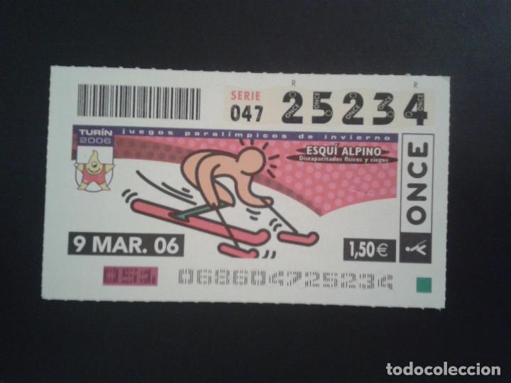Bilhetes ONCE: CUPON DE LA ONCE. 09/03/2006