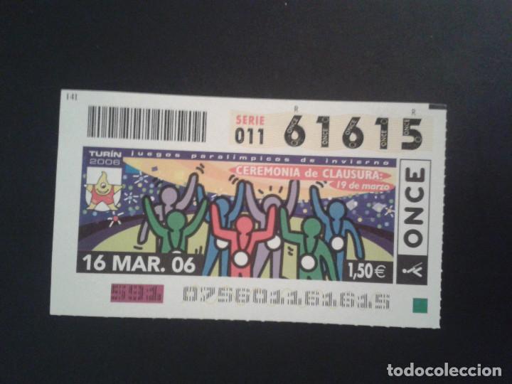 Coupon ONCE: CUPON DE LA ONCE. 16/03/2006