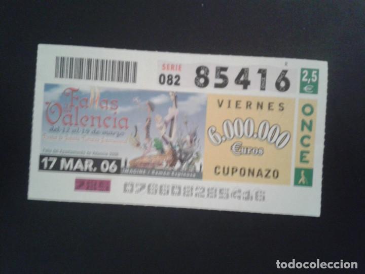 Bilhetes ONCE: CUPON DE LA ONCE. 17/03/2006