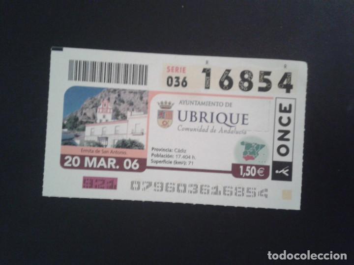 Coupon ONCE: CUPON DE LA ONCE. 20/03/2006