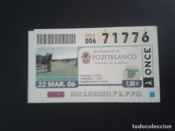 Bilhetes ONCE: CUPON DE LA ONCE. 22/03/2006