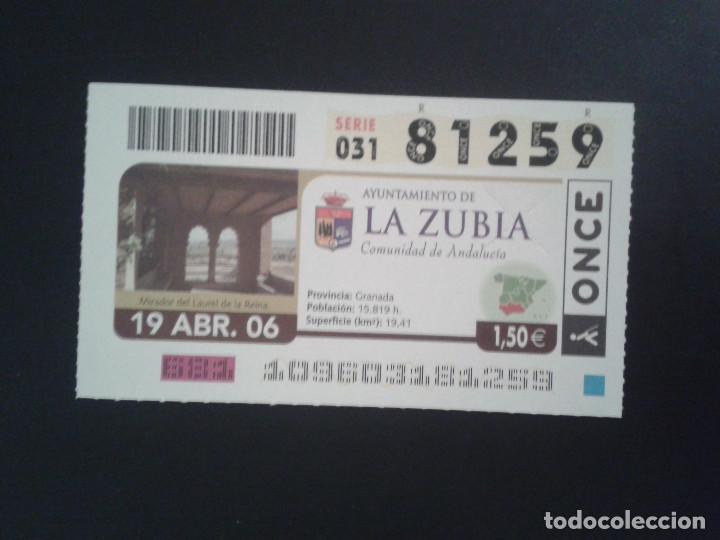 Coupon ONCE: CUPON DE LA ONCE. 19/04/2006