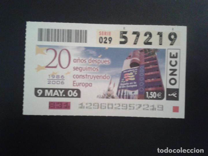 Billets ONCE: CUPON DE LA ONCE. 09/05/2006