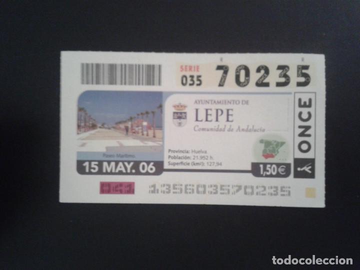 ONCE Coupons: CUPON DE LA ONCE. 15/05/2006