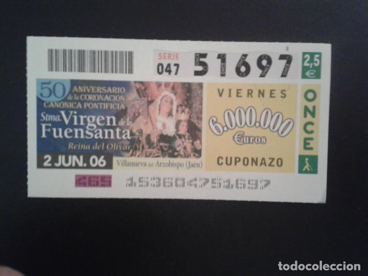 Coupon ONCE: CUPON DE LA ONCE. 02/06/2006