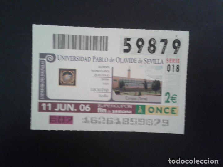 Coupon ONCE: CUPON DE LA ONCE. 11/06/2006