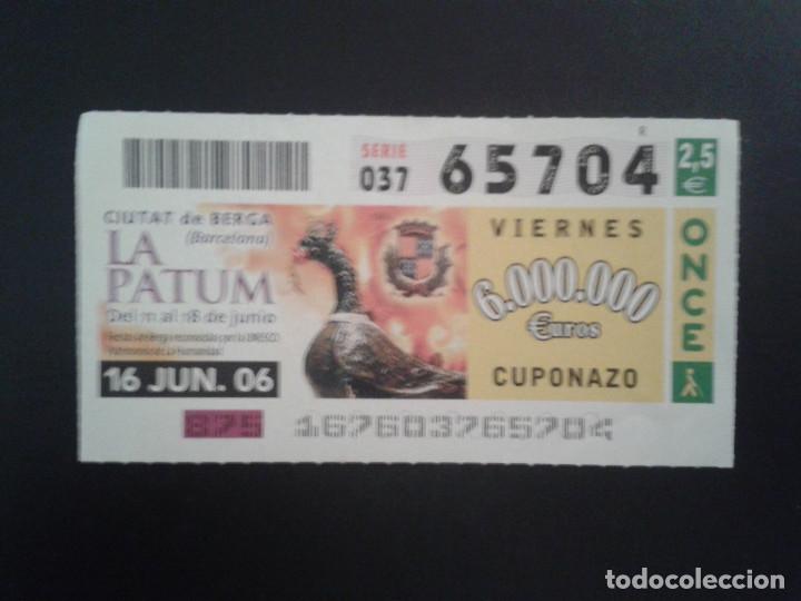 Coupon ONCE: CUPON DE LA ONCE. 16/06/2006