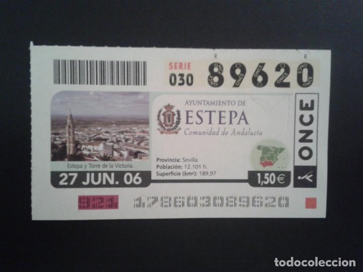 Coupon ONCE: CUPON DE LA ONCE. 27/06/2006