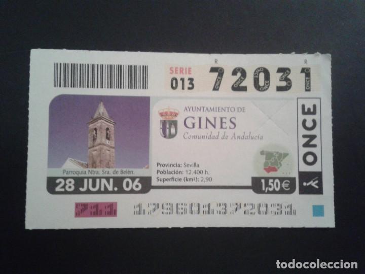 Coupon ONCE: CUPON DE LA ONCE. 28/06/2006