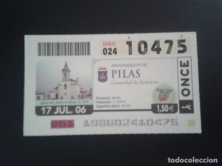 Bilhetes ONCE: CUPON DE LA ONCE. 17/07/2006