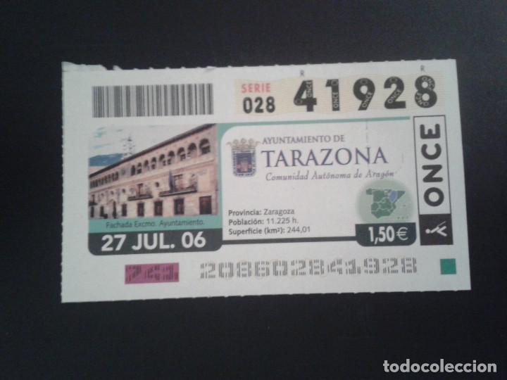 Coupon ONCE: CUPON DE LA ONCE. 27/07/2006