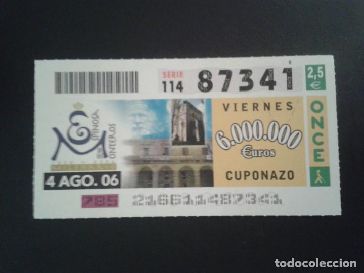 Coupon ONCE: CUPON DE LA ONCE. 04/08/2006