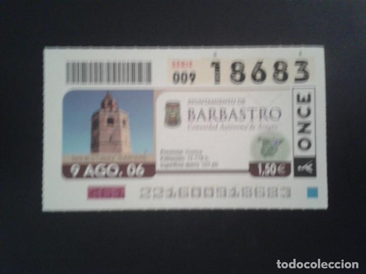 Coupon ONCE: CUPON DE LA ONCE. 09/08/2006