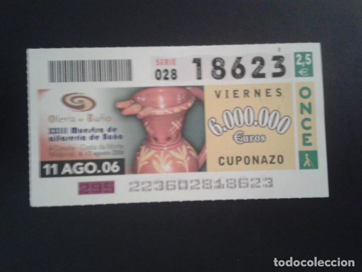 ONCE Coupons: CUPON DE LA ONCE. 18/08/2006