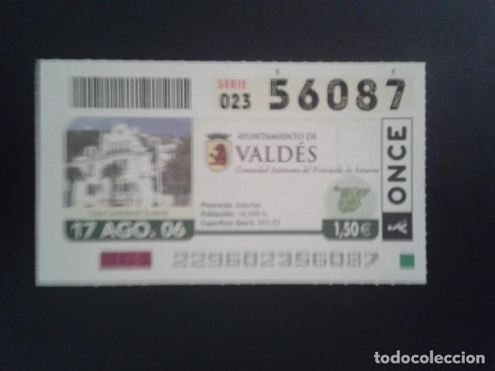 Bilhetes ONCE: CUPON DE LA ONCE. 17/08/2006