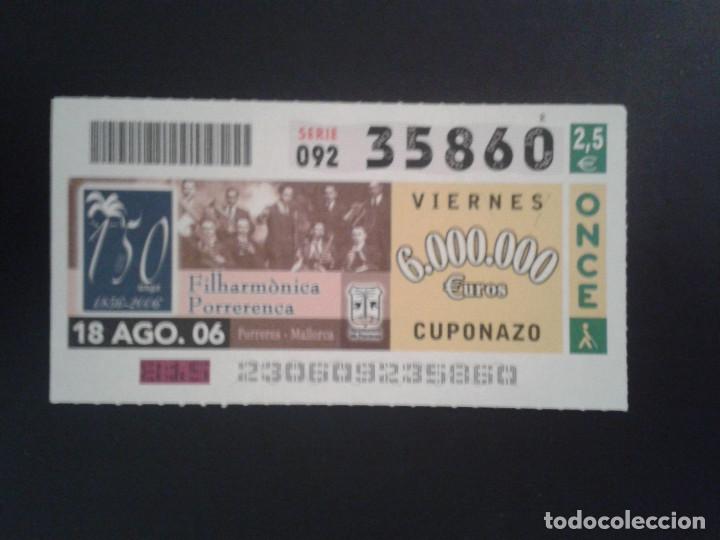 ONCE Coupons: CUPON DE LA ONCE. 18/08/2006