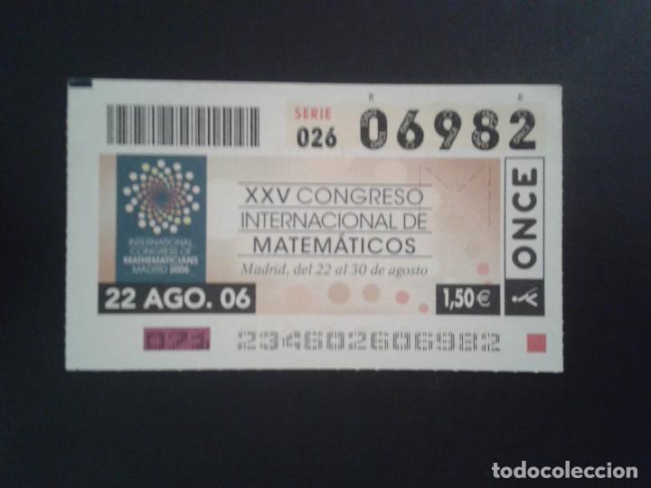 Billets ONCE: CUPON DE LA ONCE. 22/08/2006