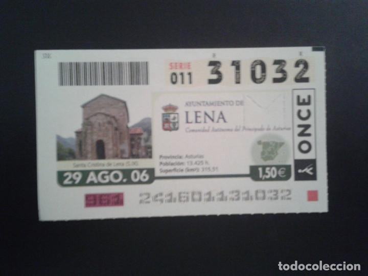 Coupon ONCE: CUPON DE LA ONCE. 29/08/2006