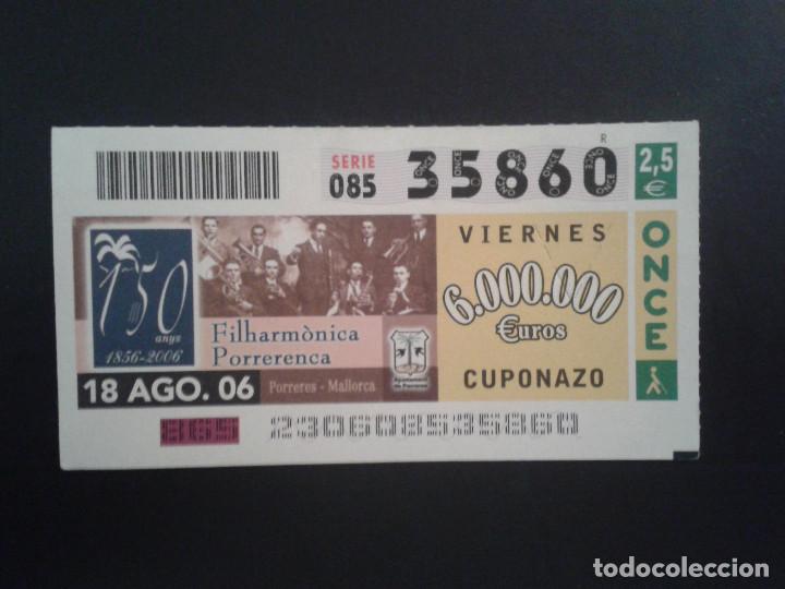 ONCE Coupons: CUPON DE LA ONCE. 18/08/2006