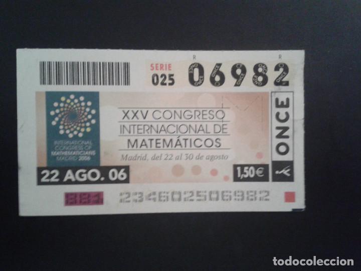Coupon ONCE: CUPON DE LA ONCE. 22/08/2006