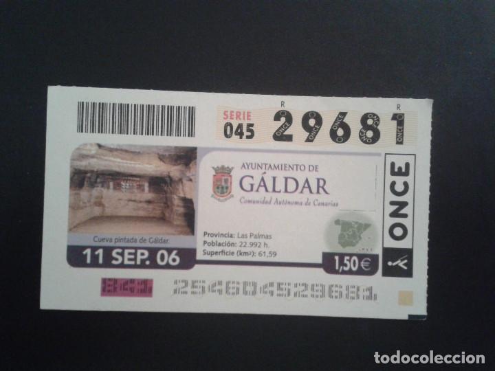 Coupon ONCE: CUPON DE LA ONCE. 11/09/2006