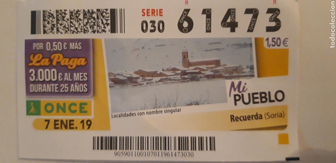 Billets ONCE: CUP&Oacute;N ONCE DE RECUERDA EN SORIA