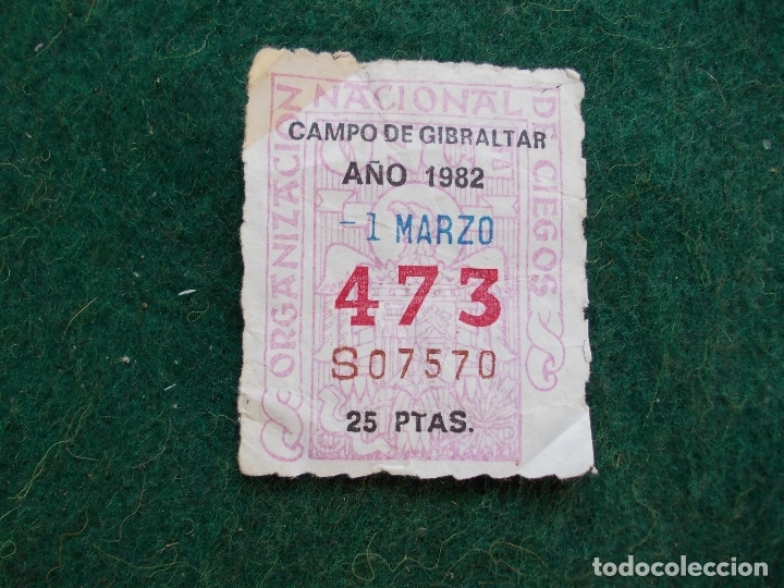 Cupones ONCE: CUPON ONCE LA LINEA 1982 - Foto 1