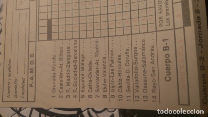 Cupones ONCE: Boleto de quiniela de 1973 - Foto 3