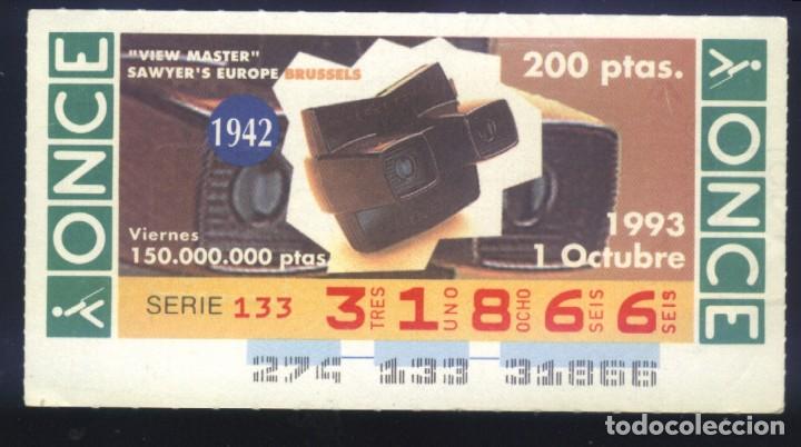 Cupones ONCE: A-8051- CUP&Oacute;N ONCE. VIERNES 1 OCTUBRE 1993. VIEW MASTER