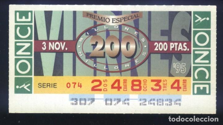 Cupones ONCE: A-8199- CUP&Oacute;N ONCE VIERNES 3 NOVIEMBRE 1995