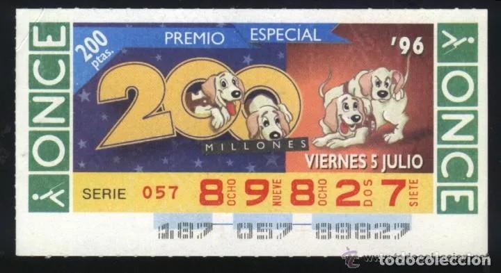 ONCE Coupons: A-8358- CUPON ONCE. VIERNES 5 JULIO 1996