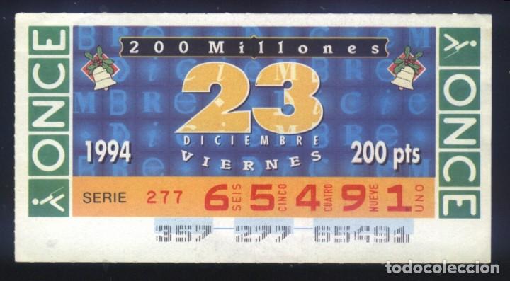 ONCE Coupons: A-8458- CUP&Oacute;N ONCE. VIERNES 23 DICIEMBRE 1994.