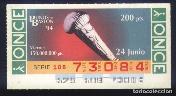 Cupones ONCE: A-8468- CUP&Oacute;N ONCE. VIERNES 24 JUNIO 1994. PU&Ntilde;OS DE BASTON.