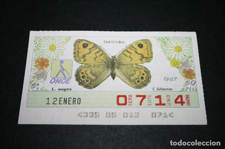Billets ONCE: CUP&Oacute;N ONCE - 12 ENERO 1987 - SAT&Iacute;RIDOS, SALTACERCAS