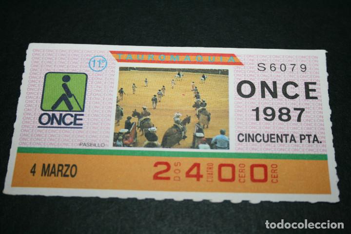 Billets ONCE: CUP&Oacute;N ONCE - 4 MARZO 1987 - TAUROMAQUIA, PASEILLO