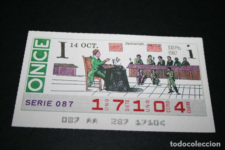 Cupones ONCE: CUP&Oacute;N ONCE - 14 OCTUBRE 1987 - INSTRUCCI&Oacute;N - Foto 1