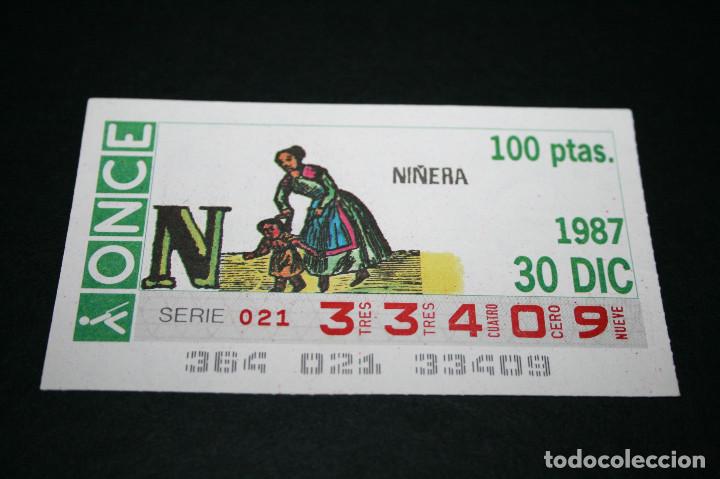 Cupones ONCE: CUP&Oacute;N ONCE - 30 DICIEMBRE 1987 - NI&Ntilde;ERA - Foto 1