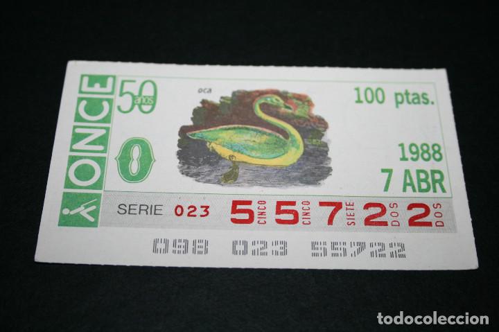 Cupones ONCE: CUP&Oacute;N ONCE - 7 ABRIL 1988 - OCA - Foto 1