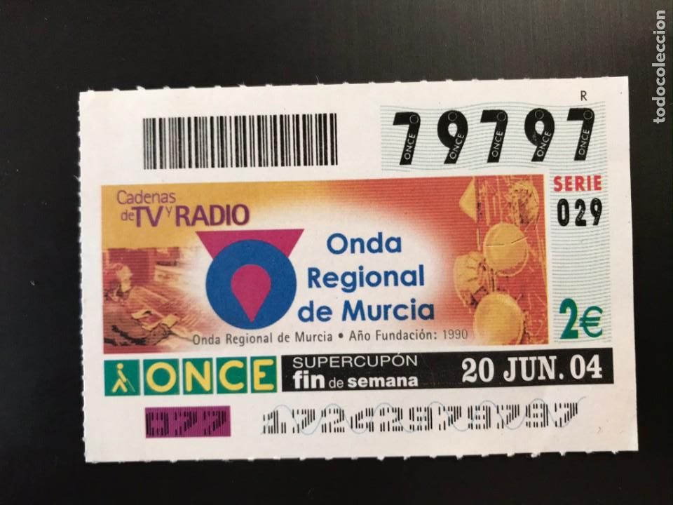Cupones ONCE: BILLETE ONCE CAPICUA 79797 - 2&euro; - 20 DE JUNIO DEL 2004 - Foto 1