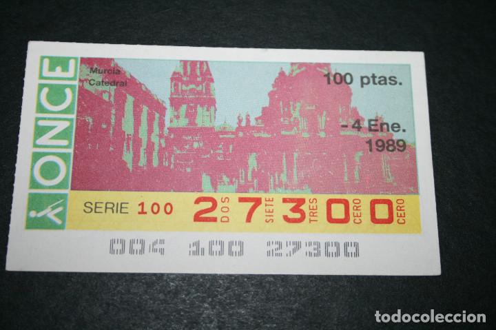 Billets ONCE: CUP&Oacute;N ONCE - 4 ENERO 1989 - MURCIA CATEDRAL