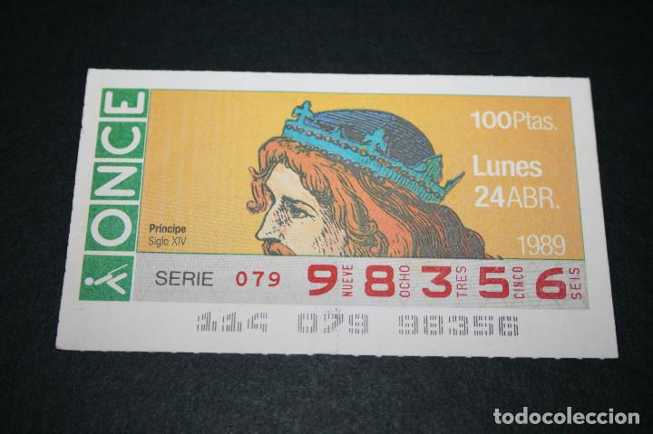 ONCE Coupons: CUP&Oacute;N ONCE - 24-ABRIL-1989 - PR&Iacute;NCIPE S. XIV